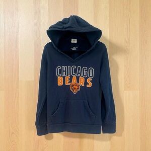 Chicago Bears Hoodie Women’s M Blue Pullover Hooded Sweatshirt NFL Team